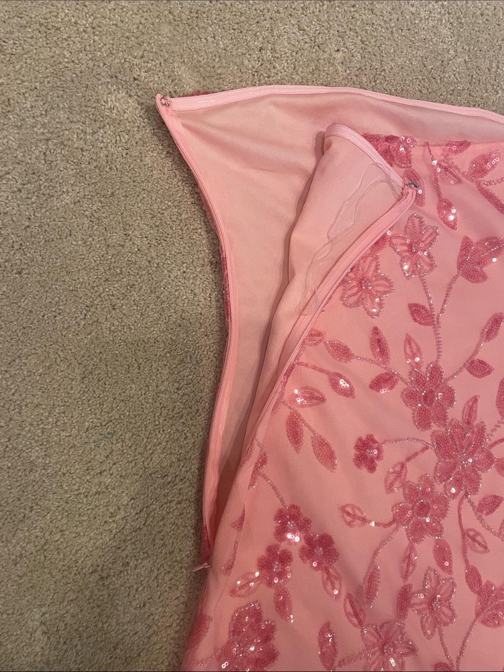 Peppermayo pink sequin short homecoming dress, size S - Picture 4 of 7